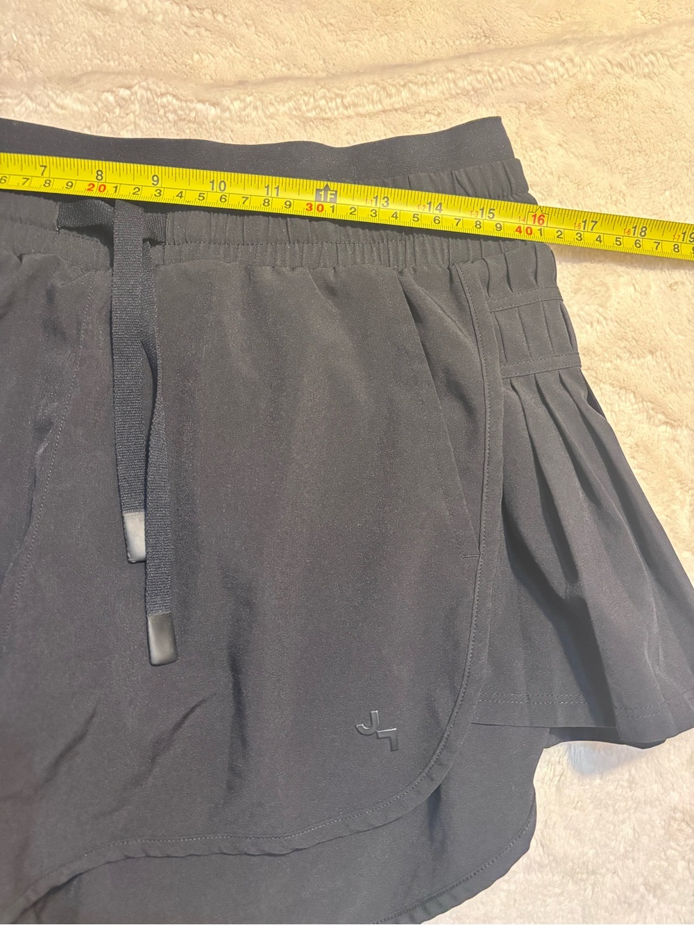 JoyLab Black Athletic Shorts with Side Pleats - Picture 10 of 11